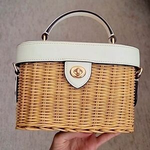 Coach Straw Kay Crossbody Bag